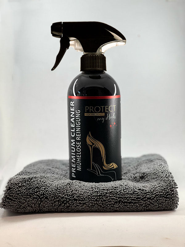 Premium Cleaner mit Flausch - Set - für High Heels - ProtectMyHeels - 500ml