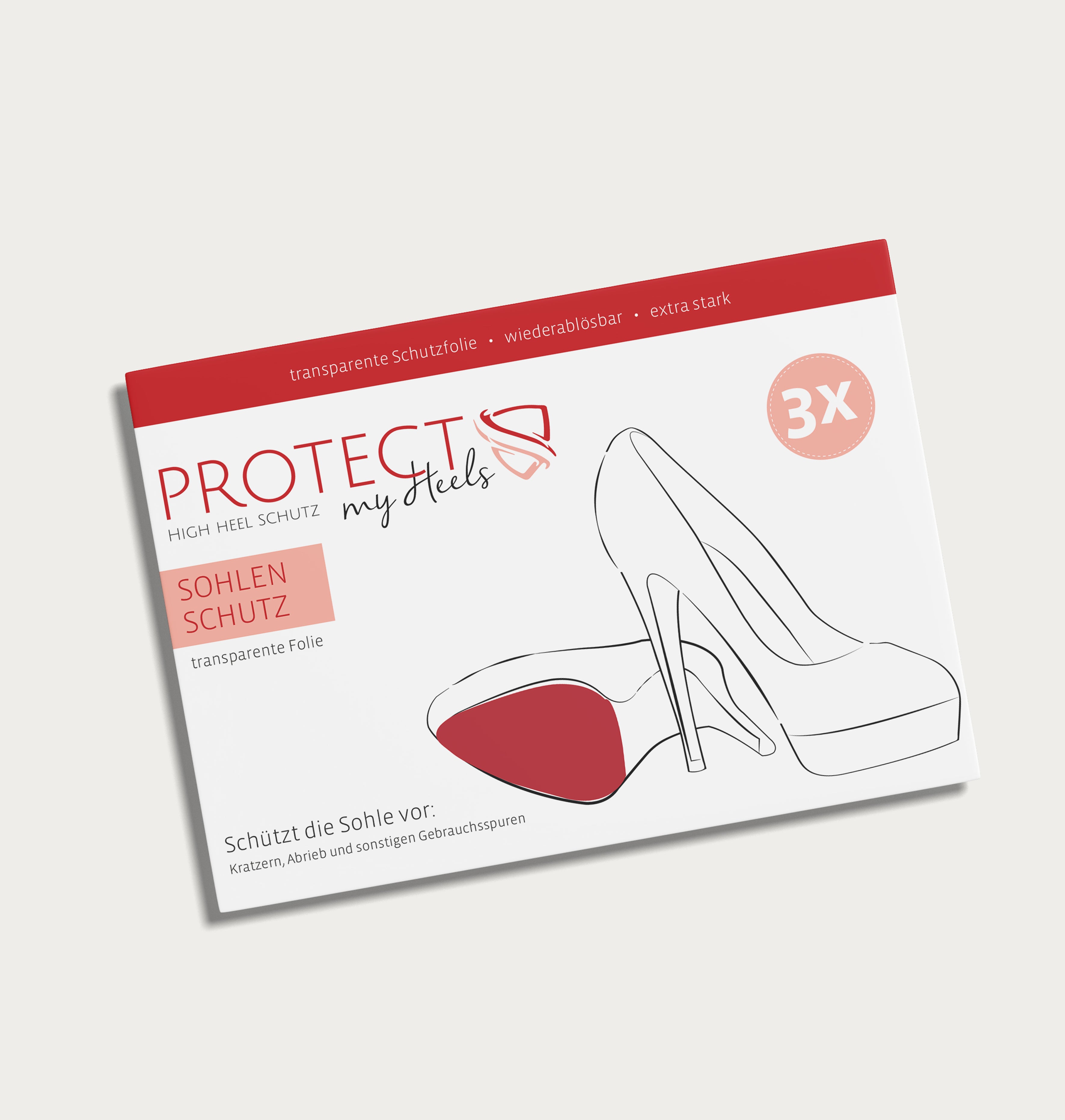 Transparenter Sohlenschutz – 3-Pack – ProtectMyHeels®