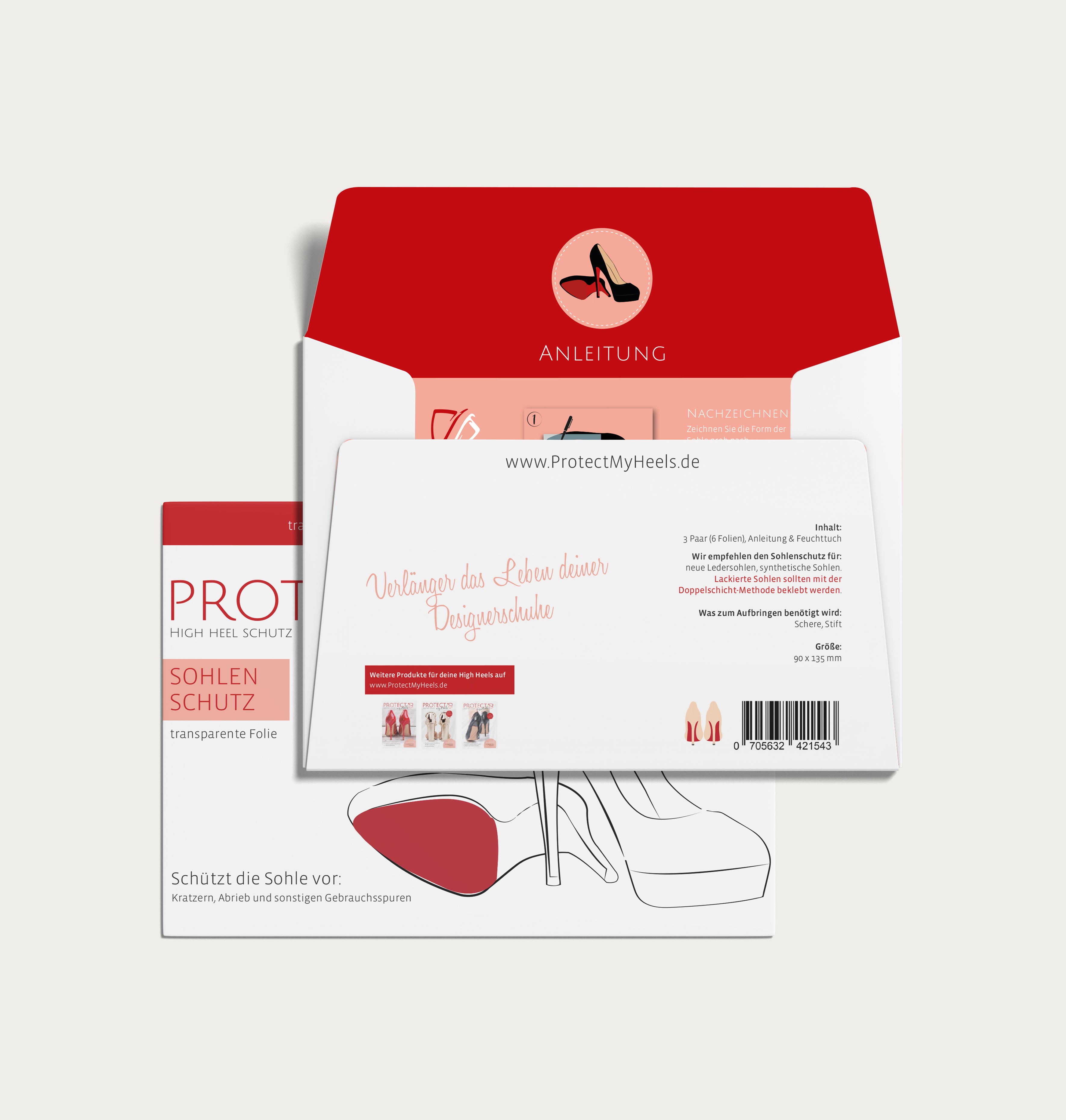Transparenter Sohlenschutz – 3-Pack – ProtectMyHeels®