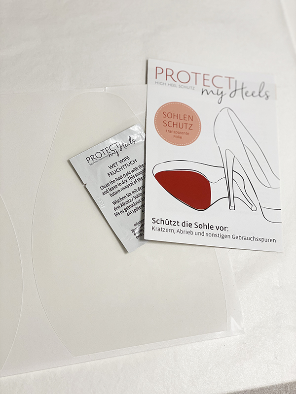 ProtectMyHeels - Sohlen-Schutz 1er Pack - transparente Folie